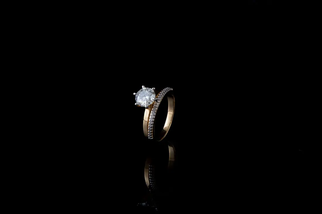 Solitaire & Band Bridal Ring Set