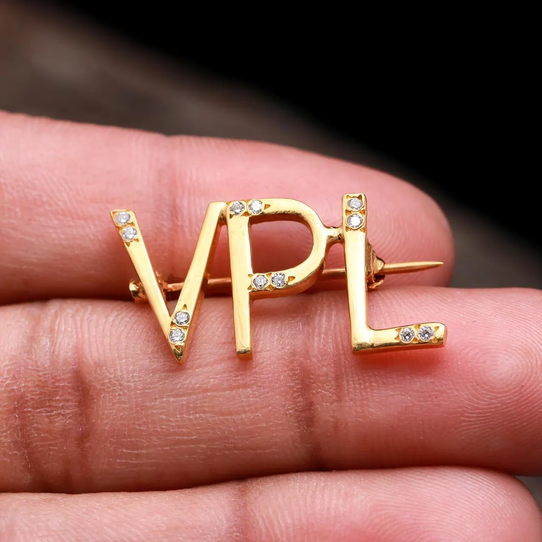 Custom Initials Lapel Pin